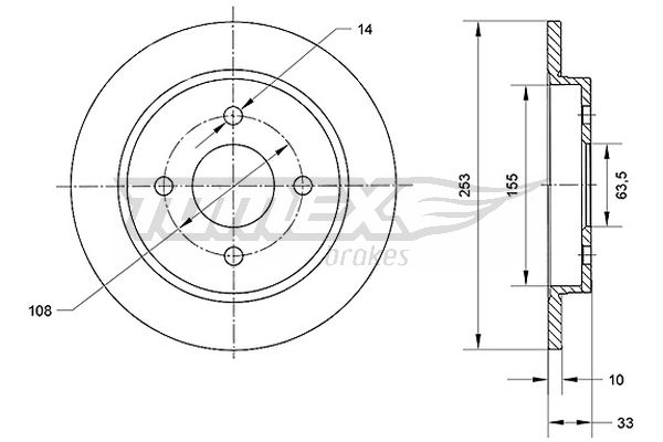 TOMEX Brakes TX 70-47...